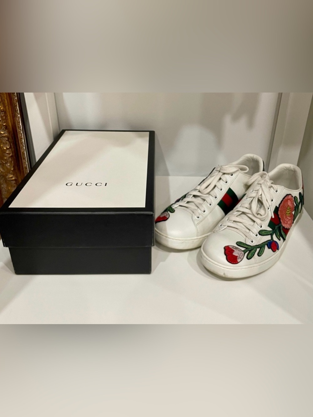 Gucci Rose Sneakers, 39